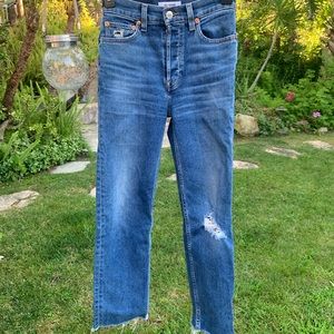 Re Done high waisted jeans, size 23